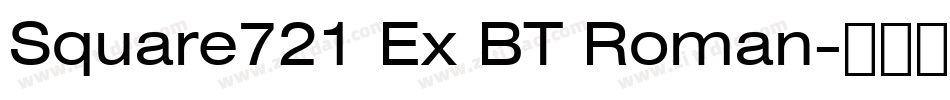 Square721 Ex BT Roman字体转换